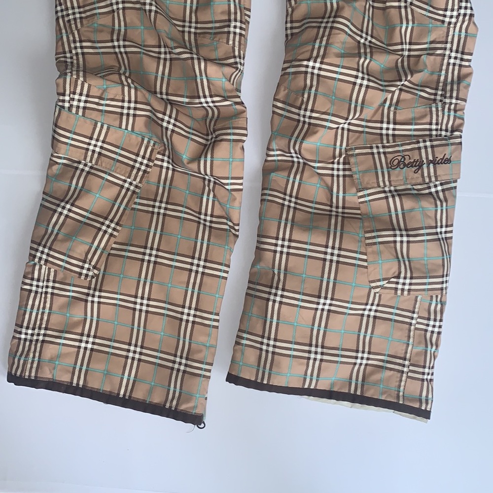 Betty Rides Plaid Snowboarding Pants Size XS - Picture 4 of 6